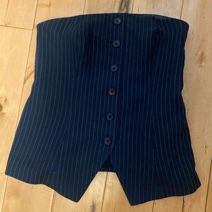 Strapless Mara linen top - Abercrombie and Fitch - size S